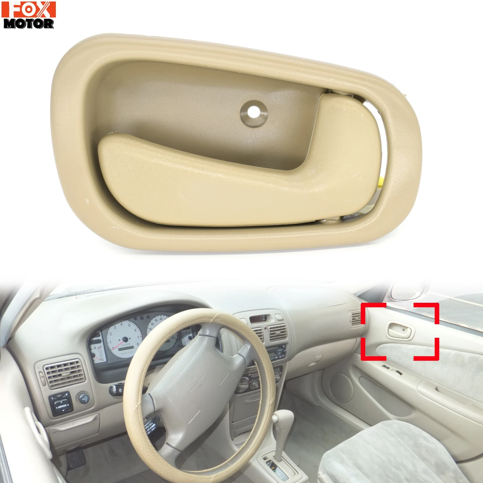 6920502050E0 For Toyota Corolla Prizm 1998 1999 2000 2001 2002 Car Interior Inside Inner Door Handle Front Rear Right Side Beige