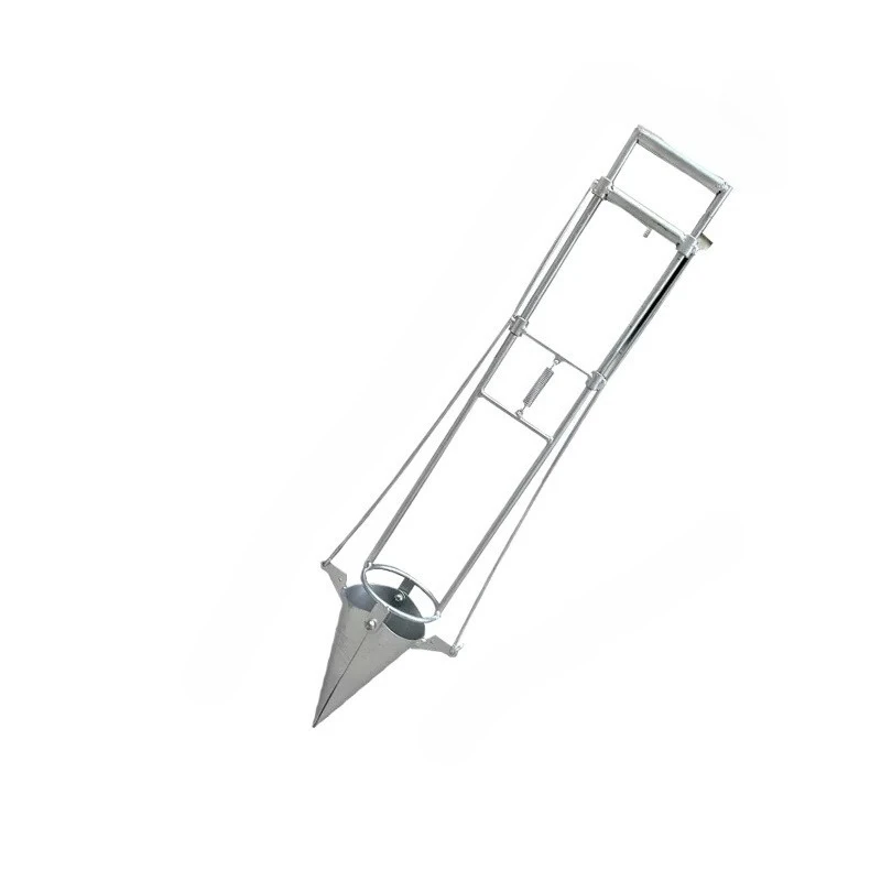 Stainless Steel Manual Seedling Planter Long Handled Vegetable Planter Tools Agricultural Seeder Sapling Transplant Planter