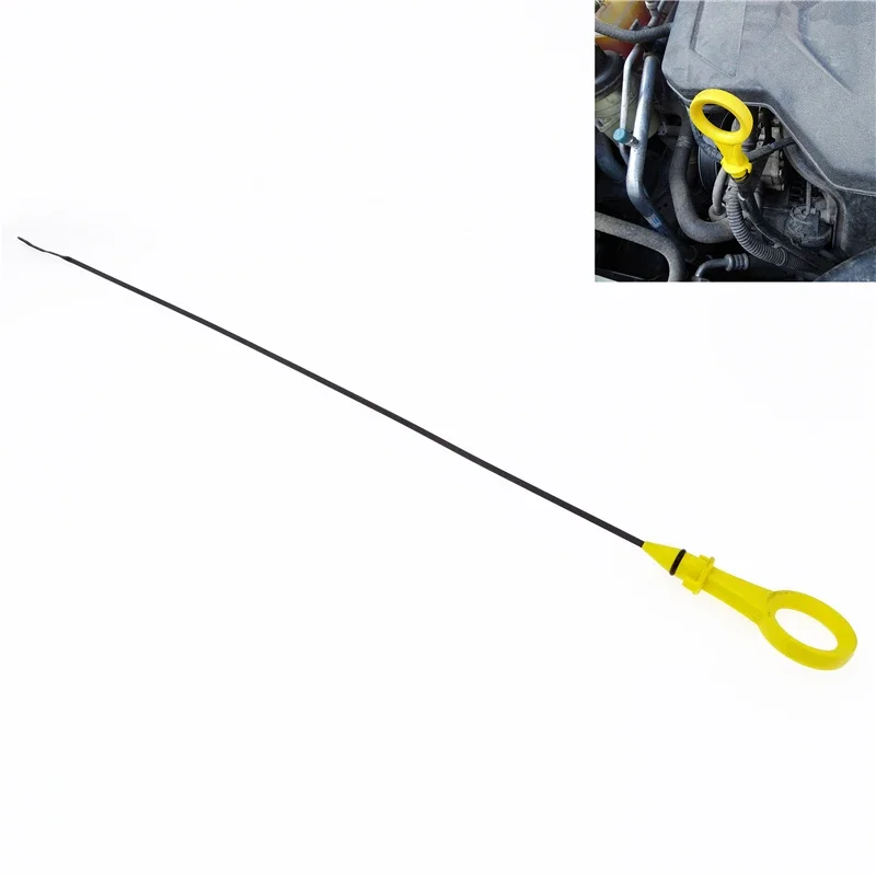 1 Pcs for Audi A4 A5 Q3 Q5 VW 2.0T B8 B9 2009-2017 Car Yellow Engine Oil Dipstick Car Engine Auxiliary Accessories 06H115611E