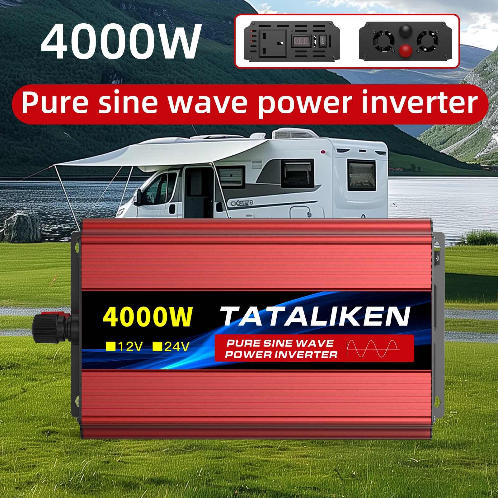 4000W 24V Pure Sine…