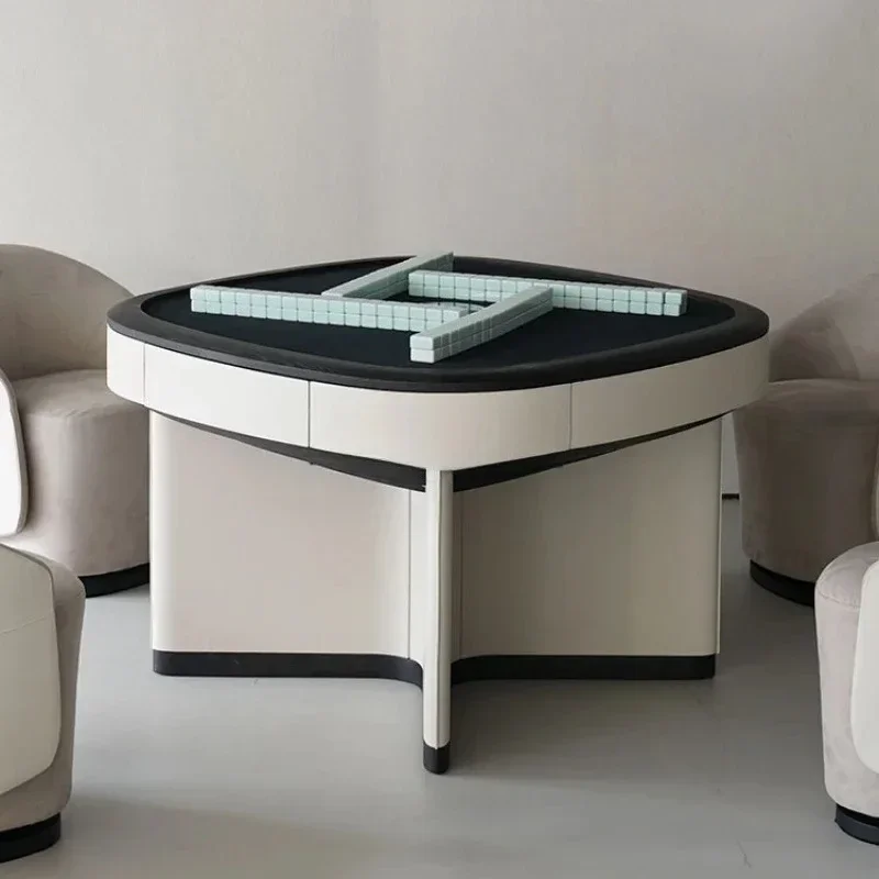 Modern simple home mahjong table Italian light luxury designer mahjong machine Nordic automatic