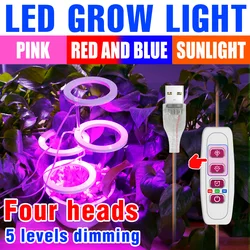 LED Grow Light Full Spectrum Phytolamp Indoor Plant Lamp Hydroponics Flower Seeds Cultivation Growing Light With Timing Function