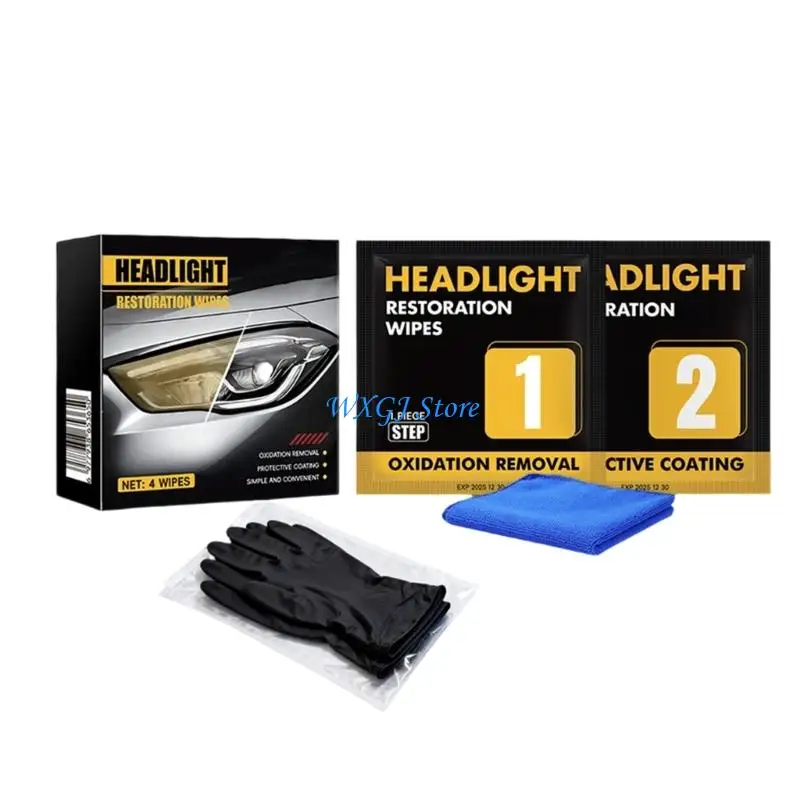 37JE Headlight Cleaning Wipes Effective Solution Works Instantly