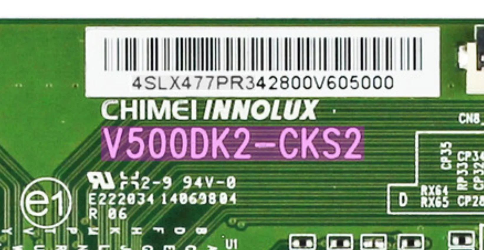 La scheda logica V500DK2-CKS2 è per 39/40/42/50/58 pollici T-CON 40PUS6809/12 50PUS6809/12 BDM4065UC PLDED4030A-C-RK E4SFC421 ELEFT426