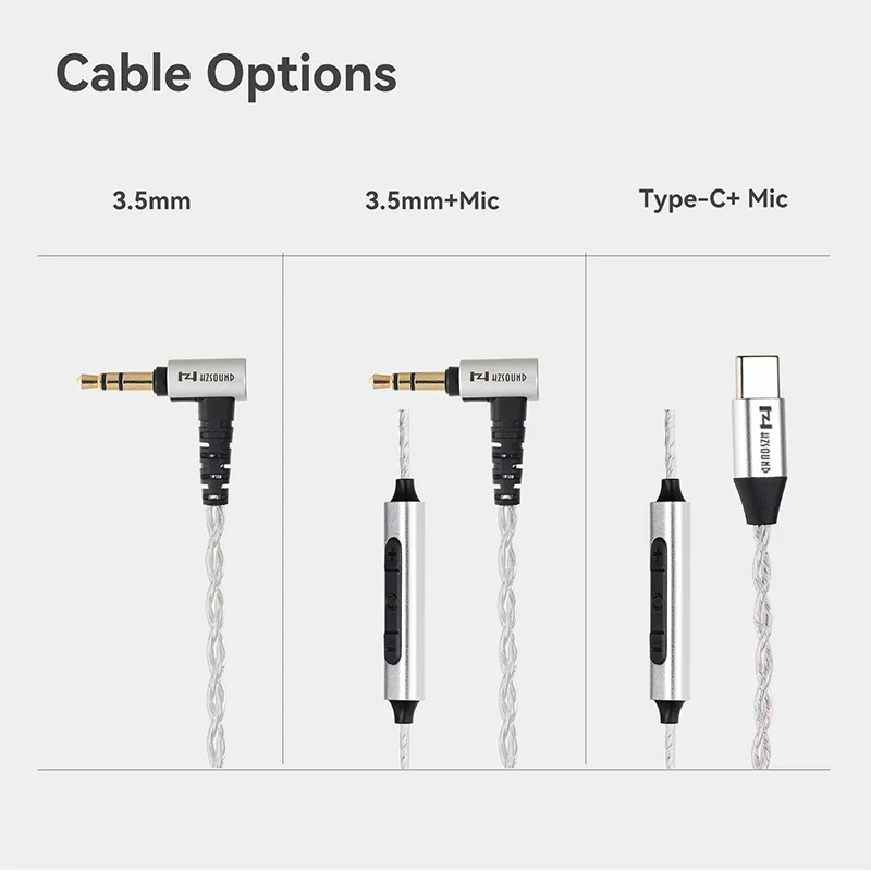 Hzsound Ginkgo 1DD + 1PZT HiFi سماعات داخل الأذن قابلة للتبديل ضبط الفوهات رصد سماعات لعبة الرياضة سماعات 2PIN كابل