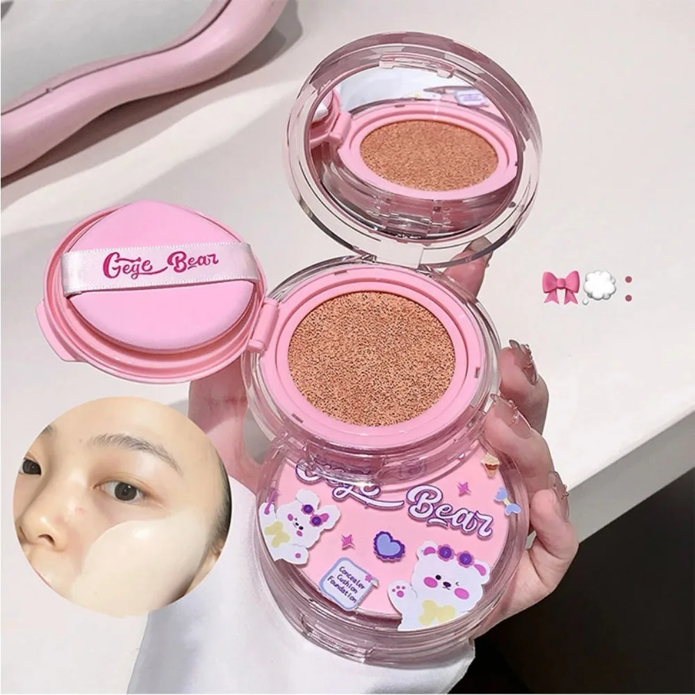 คอนซีลเลอร์แอร์คุชชั่น ซีซีครีม ติดทนนาน ปรับผิวให้กระจ่างใส รองพื้นชนิดน้ำปกปิดสูง บีบีครีมให้ความชุ่มชื้น เครื่องสำอางแต่งหน้า