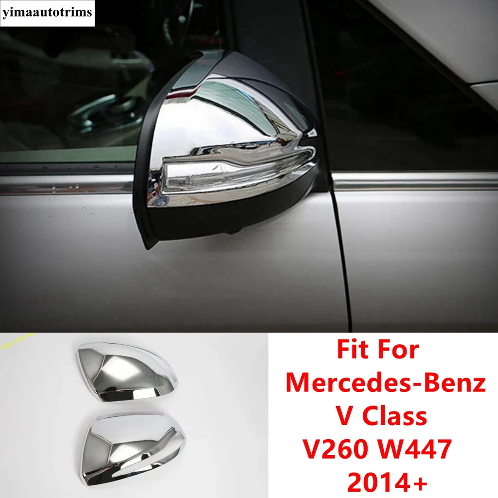 

Car Door Side Rearview Mirror Cap Shell Decoration Cover Trim For Mercedes-Benz V Class V260 W447 2014 - 2023 ABS Accessories