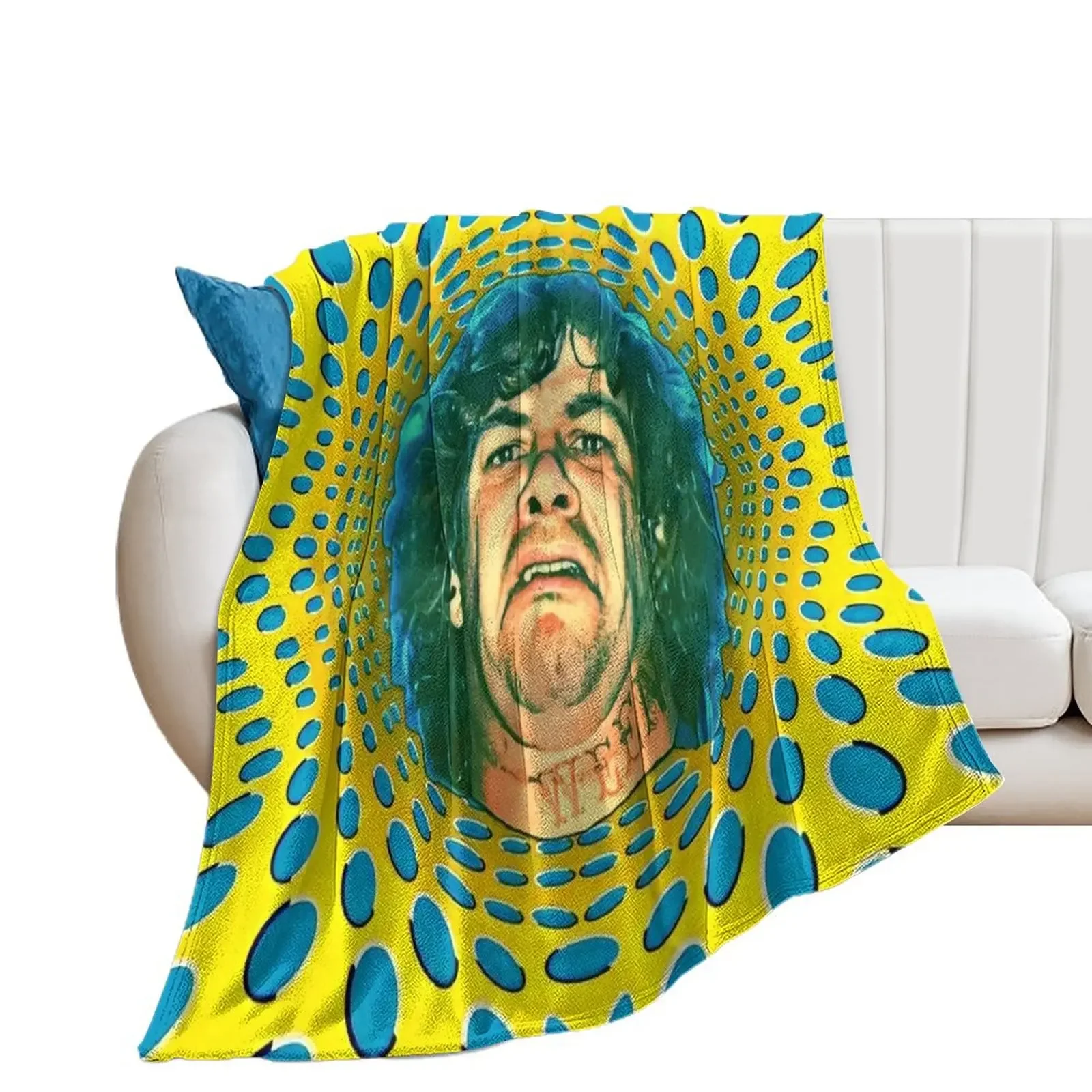 Dean Ween Guitar Face Throw Blanket Decorative Beds Luxury Brand Blankets