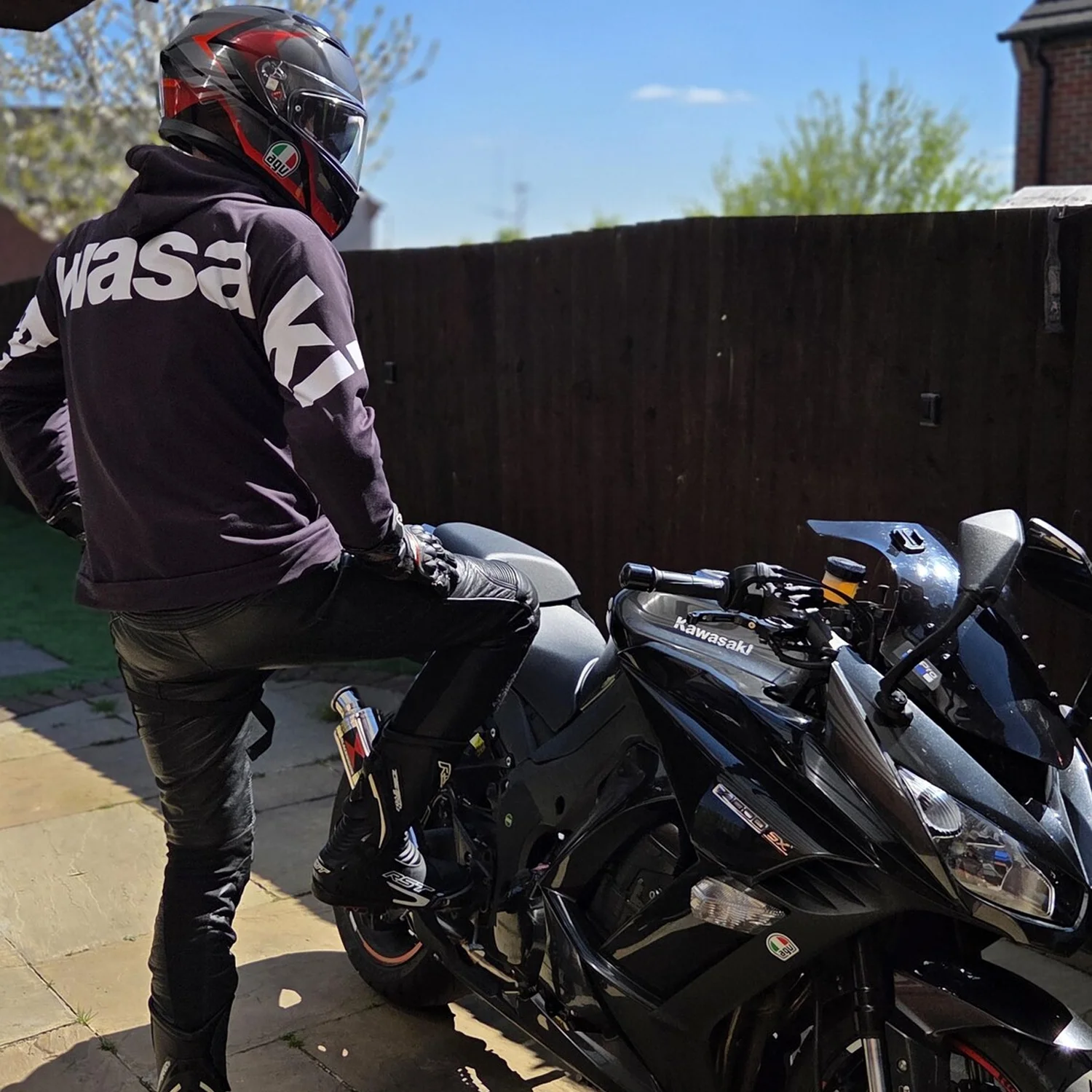 

Kawasaki Motorcycle Pullover Hoddie Adult Streetwear Hooded Unisex Motorcycle Sweatshirts Pullovers Tracksuit Clothing