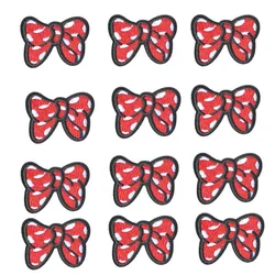 12pcs Clothing Patch Minnie bow Patches Cartoon Sew Clothes Patch for T-shirt Coat DIY Decoration Women girl Gift