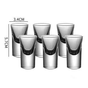 Kalın Camlı şeffaf arka plan-likör, Bardaklar, küçük likör Bardakları, küçük, 15ml, 12 Adet, 6 Adet, 2 Adet için mini viski şişelerinin en büyük satışlarından 12'si - cam - №9