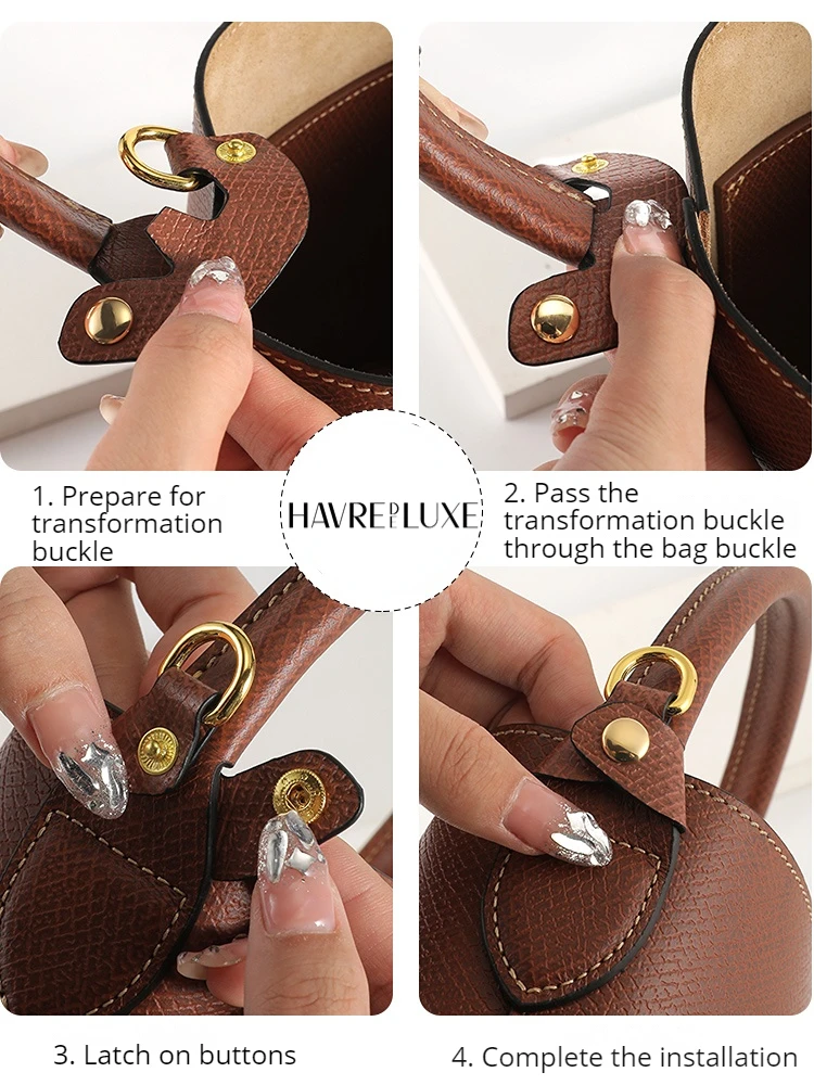 Tasche Zubehör passen Beutel tasche Schulter gurt Leder Ring Tasche Transformation Anti-Abrieb Schnalle Tasche Riemen Haken Hardware