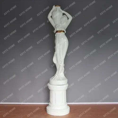 new CXH Living Room Floor Stand Decoration, Staircase, Entrance, Simple Modern Flower Arrangement Vase