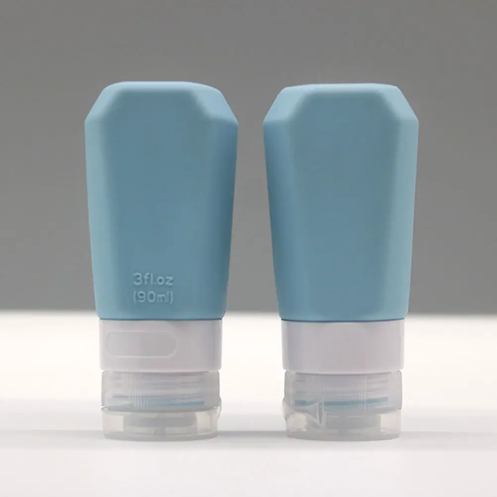 

1Set Silicone Travel Bottles Compact Refillable Sub Packing Bottles for Shampoo Lotion Sunscreen Lightweight Convenient Trip