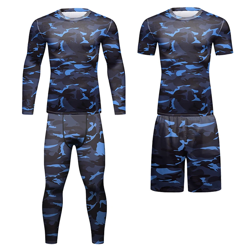 

MMA BJJ Rashguard Muay Thai Jiu Jitsu Sport Suit Basketball Jersey Men's Camo Boxing Sportswear Gym Workout Fitness Clothing