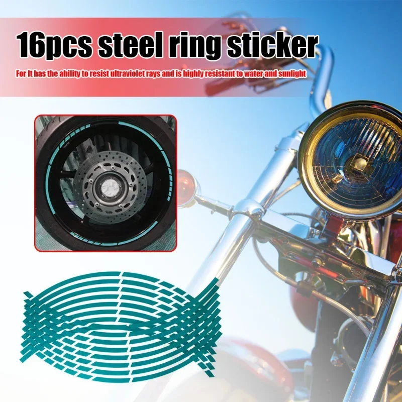 

17"18" Reflective Motorcycle Car Wheel Tire Stickers Reflective Rim Tape Strips for Motorcycle Car Decals for Yamaha Kawasaki