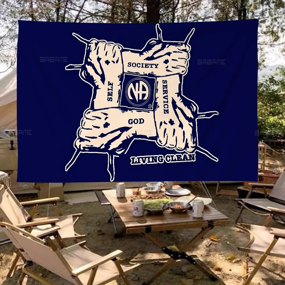 Narcotics Anonymous NA logo Banner INS Style Outdoor Party Decoration Atmosphere Flag