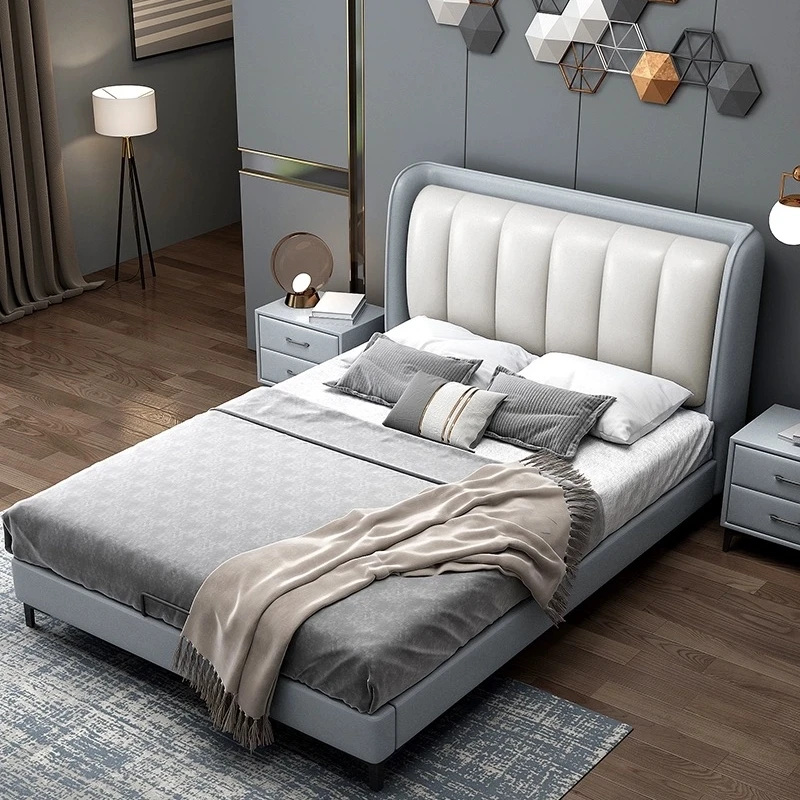 

Home Bedroom Sets Luxury Wooden King Size Bed With Storage Bedroom Furniture King Size Large Soft Bed