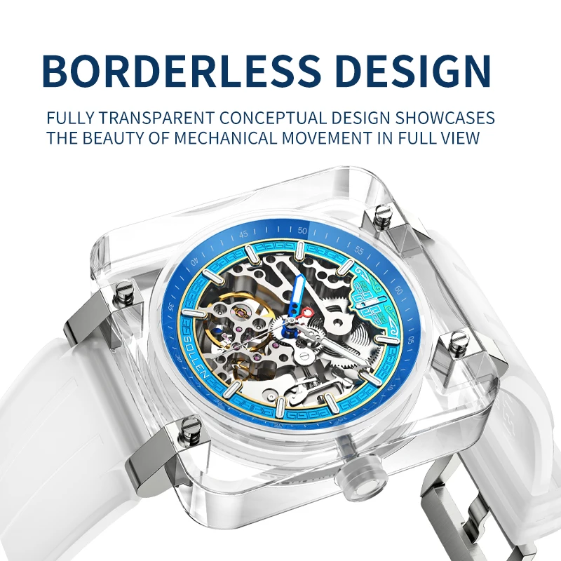 นาฬิกาข้อมือผู้ชาย Pagani Designs สแตนเลสสตีล ดีไซน์เฉพาะตัว เครื่องจักรกล ออโตเมติก คลาสสิก สำหรับนักธุรกิจ กันน้ำ