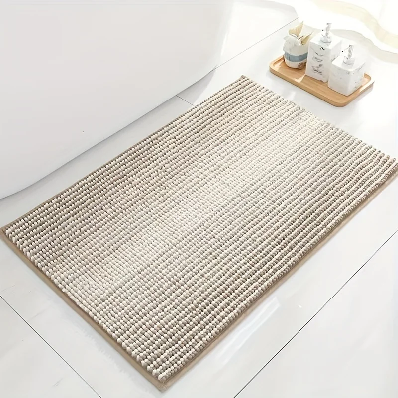 Bathroom carpet and mat set, thick absorbent Schneider non-slip, soft and fluffy mat, machine washable