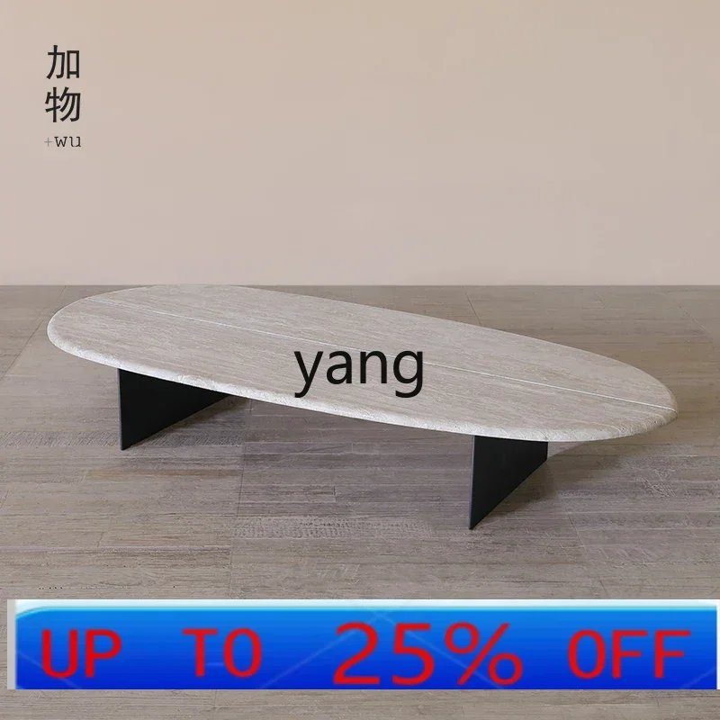 

LTT wabi-sandy wind cave stone long coffee table
