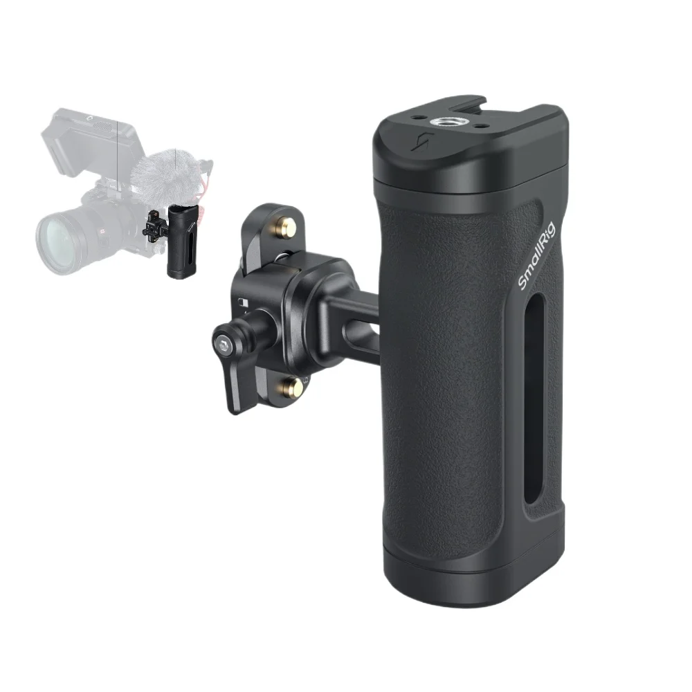 SmallRig Mini Side Handle with NATO Clamp NATO Rail Lightweight Cage Grip for Sony for DSLR, Hand Up & Down Adjustable -5947