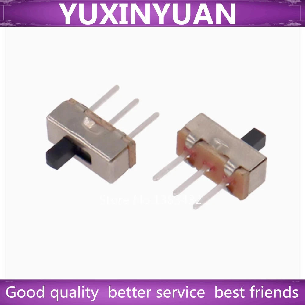 20pcs/lot SS12D00 SS12D00G3 SS12D00G4 SS12D00G5 Interruptor on-off mini Slide Switch 1P2T Long handle: 3mm 4mm 5mm toggle switch