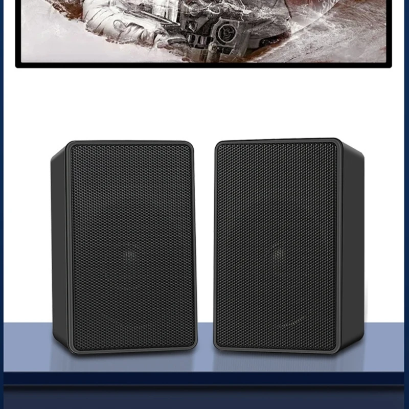 مكبر صوت M17B للكمبيوتر الشخصي يعمل بمنفذ USB مكبر صوت صغير مع مدخل 3.5 ملم لشاشة أجهزة الكمبيوتر المحمولة