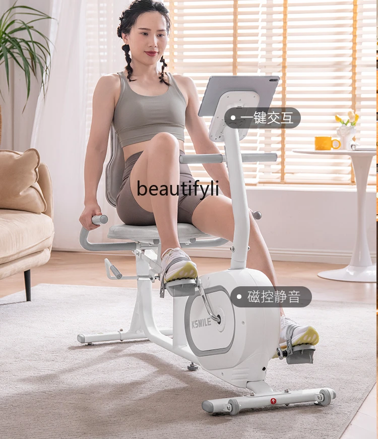 Lazy Horizontal Mute Smart Home Fat Burning Spinning Exercise Bike Indoor Professional