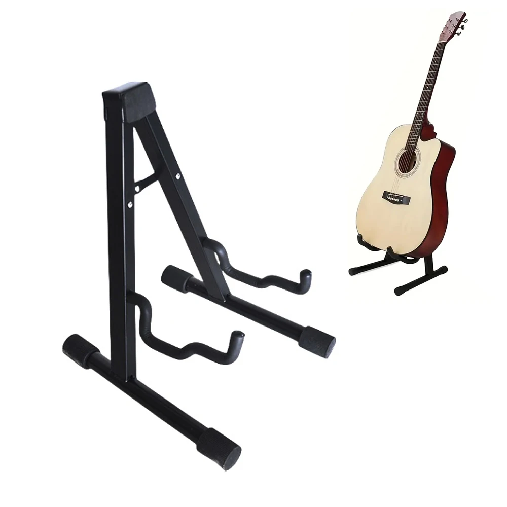 Folding Guitar Stand Portable A-Frame Guitar Holder  for Acoustic Guitar Electric Guitar Bass Ukulele