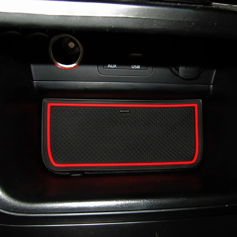 Rubber Mat Door Groove Cup for Toyota Fortuner SW4 AN150 AN160 2016~2021 Anti-slip Cushion Gate Slot Car Stickers Accessories - Image 5