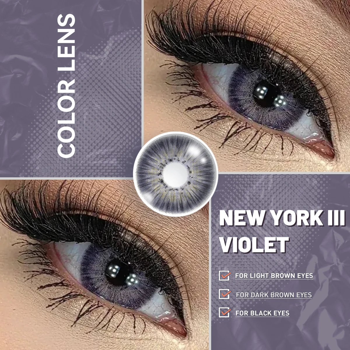 Visuashow 2 Stück Natürliche Farblinsen, Jährlich Tragbar, für Myopie mit Stärke, Weich und Bequem. Perfekt für modisches Make-up, Kosmetik und alltägliche Looks, die Ihre Schönheit unterstreichen – Detail 19