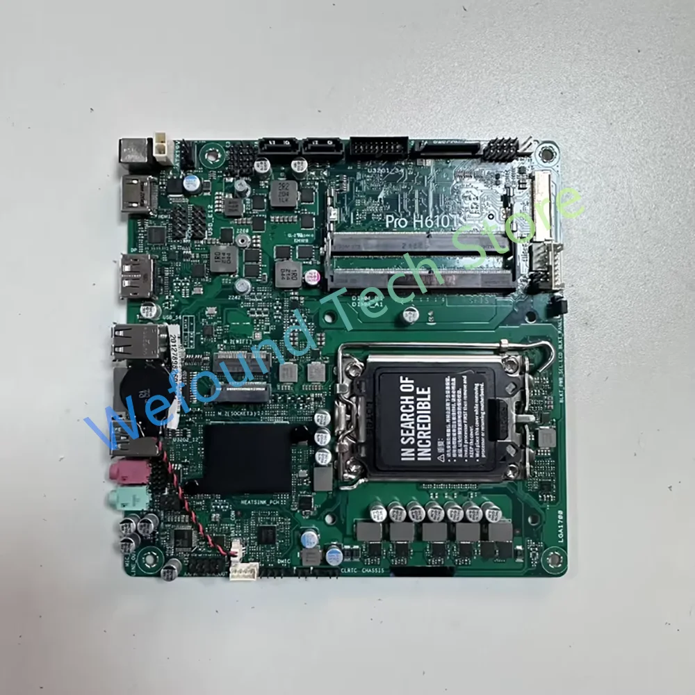 للوحة الأم لسطح المكتب ASUS 17x17 ITX تدعم الشاشات المزدوجة 4K@60H Pro H610T D4 CSM