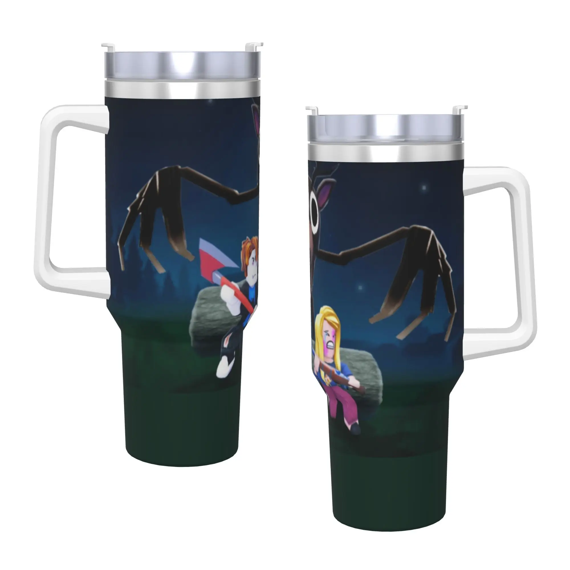 99 Nights In The Forest Tumbler  Hot Drinks Water Bottle Leakproof Stainless Steel Thermal Mug Graphic Camping Mugs Cup