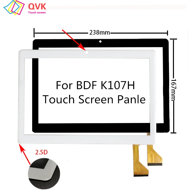 Nowy 10,1-calowy biały panel dotykowy do tabletu BDF K107H CH-10114A2-L-S10 ZS BH4872 FX1912 DH/CH-10114A2-FPC325 A108L ZS