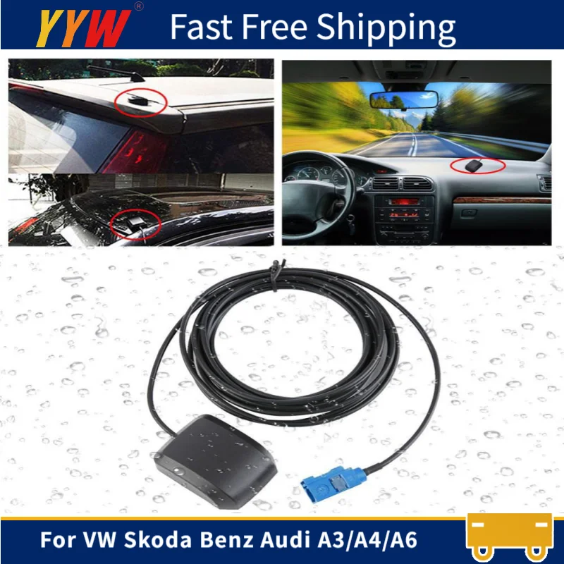 

GPS Navigation Antenna Fakra MFD2 RNS2 RNS 510 MFD3 RNS-E For VW Skoda For Mercedes Benz For Audi A3/A4/A6 Car Accessories