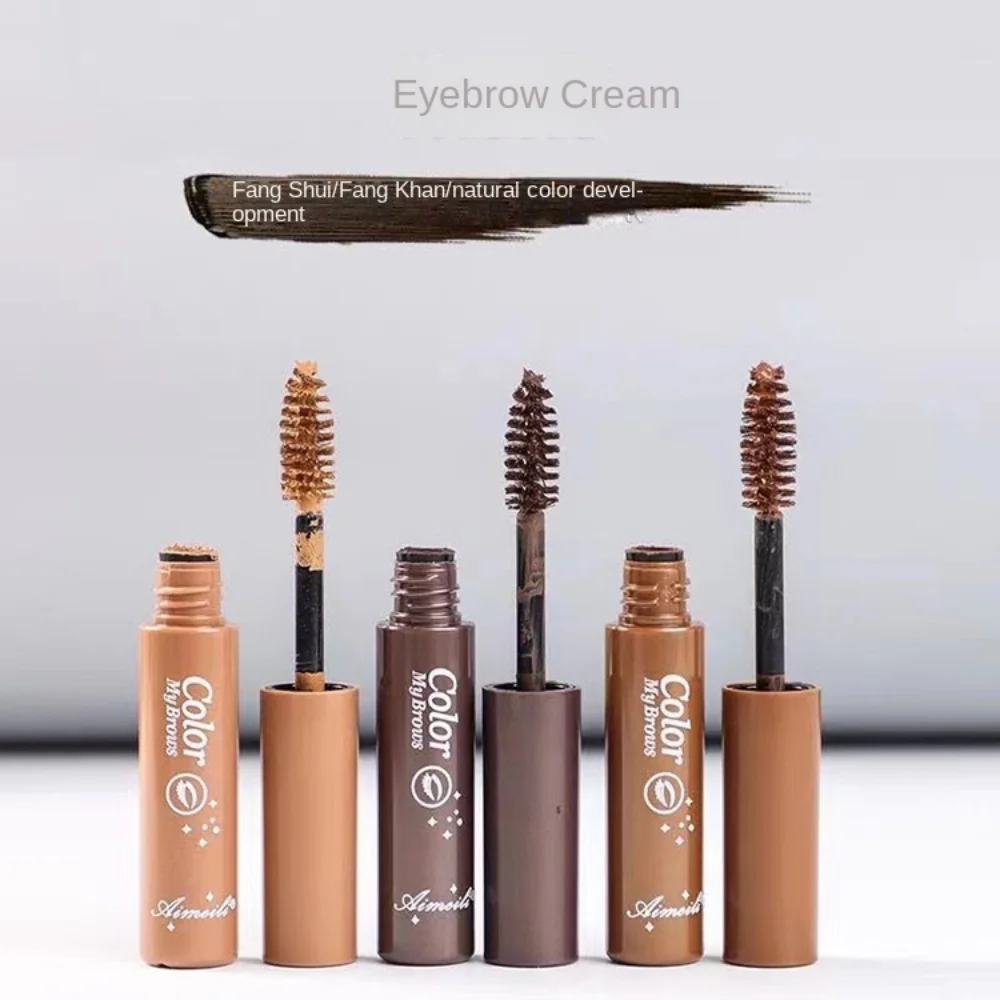 Creme líquido para sobrancelha marrom, à prova d'água, pintura de longa duração, gel de sobrancelha de secagem rápida, alta pigmentação, intensificador de sobrancelha, maquiagem feminina