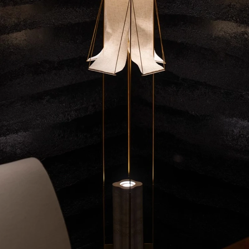 

Floor lamp living room bedroom high-end light luxury medieval zen eye protection designer atmosphere lamp