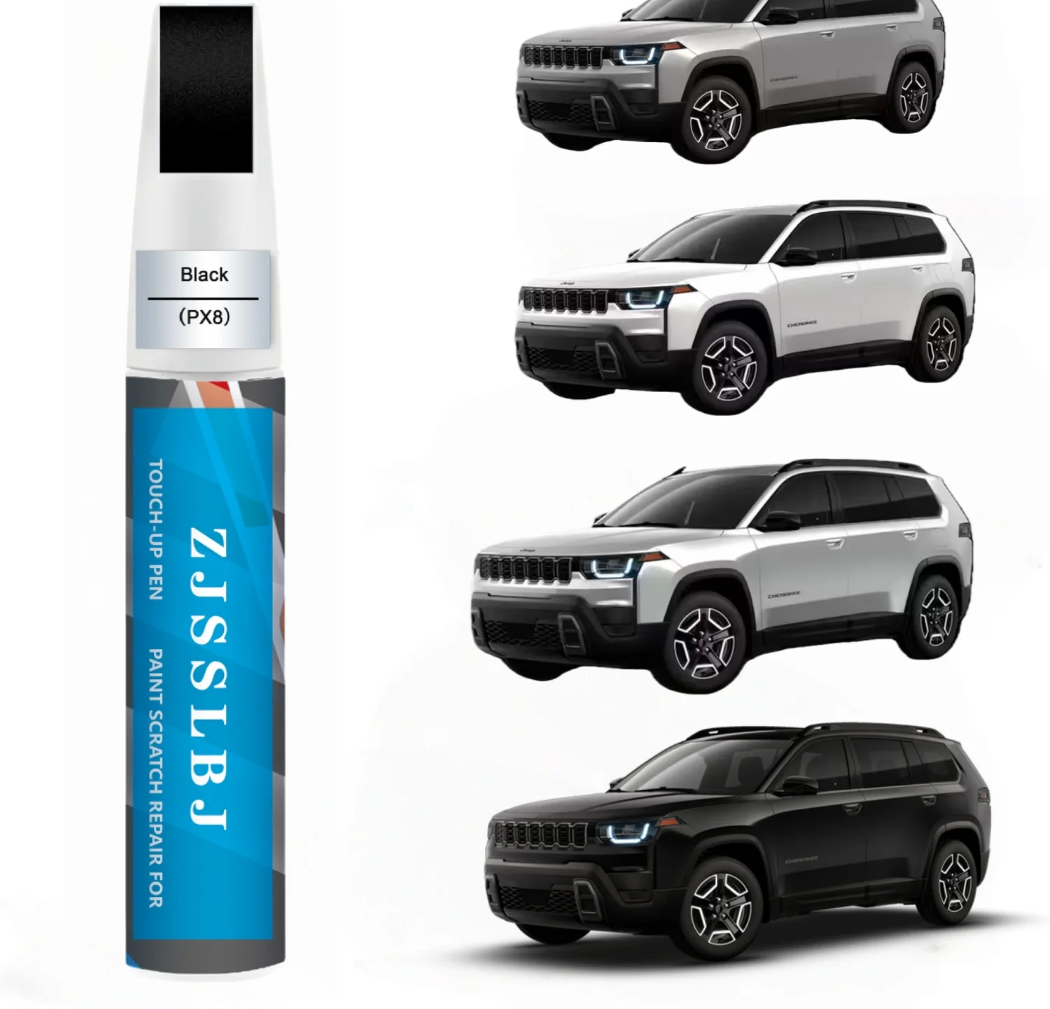 

Car Touch Up Paint for Jeep, Car Paint Scratch Repair Kit, Quick & Easy Solution to Repair, 2 in 1 Scratch Remover Pen with Colo