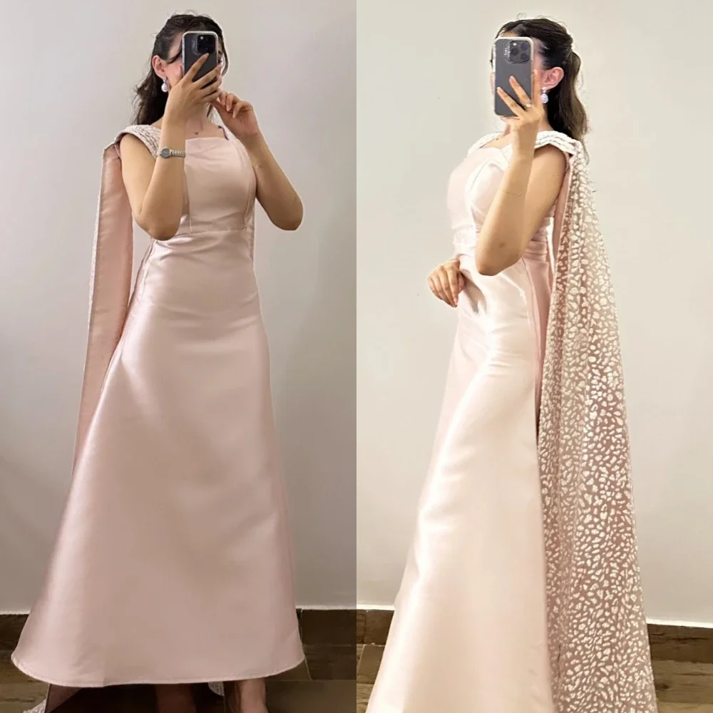 Maßgeschneiderte Jiayigong einfache exquisite quadratische A-Linie Spitze s formelle Anlässe Kleider für Frauen Party Hochzeit Abend Abschlussball Dre