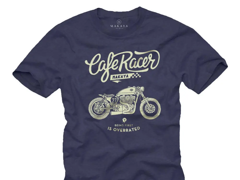 Motorcycle S For Him Cafe Racer T Shirt Vintage Biker Men Xxxxxl