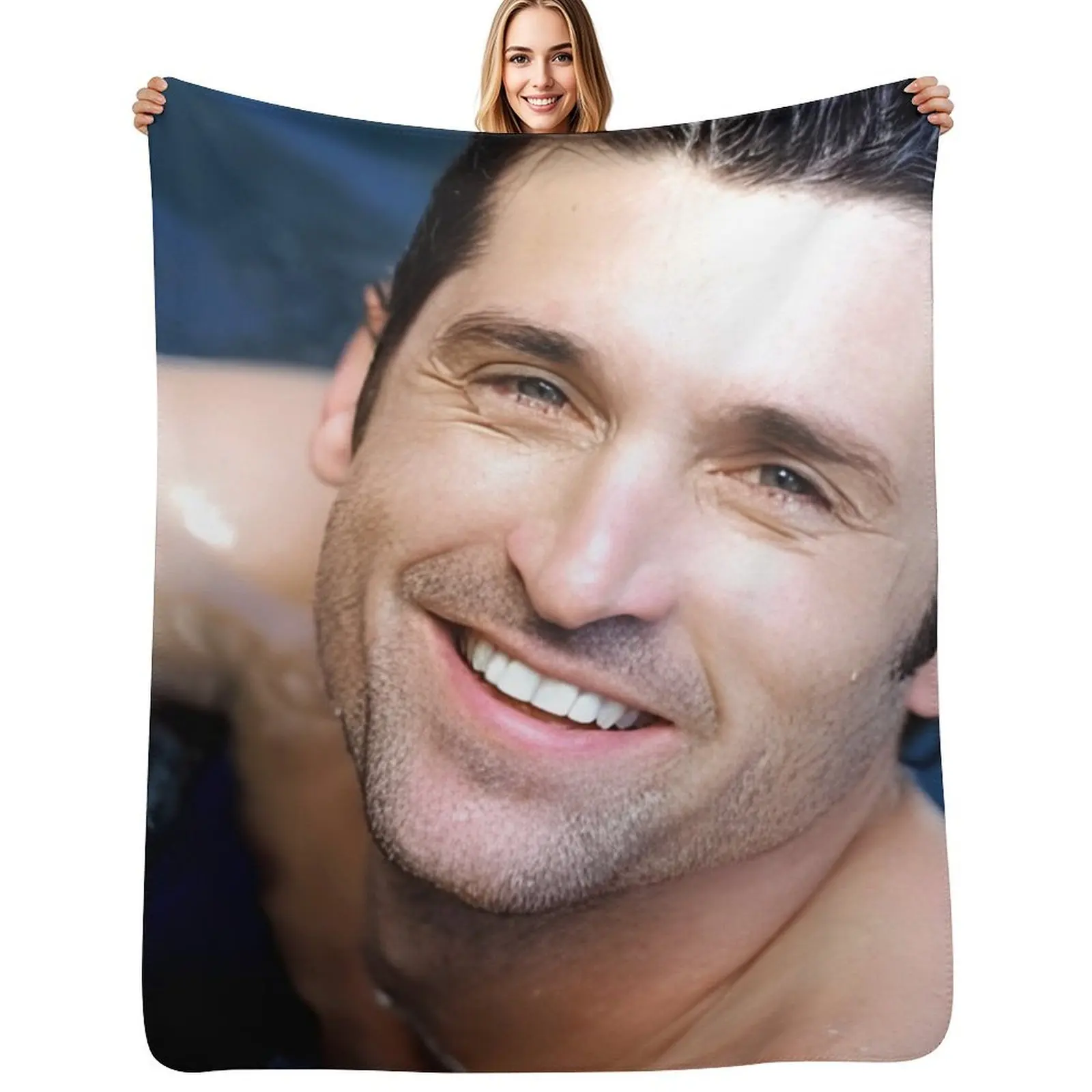 

Patrick Dempsey Throw Blanket Blankets For Sofas Tourist Cute Plaid Soft Plaid Blanket