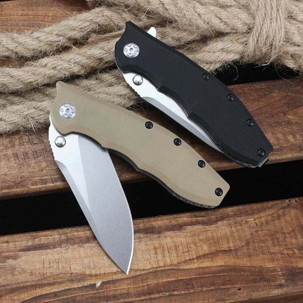 Qualidade superior portátil dobrável bolso 8cr13mov lâmina faca ao ar livre auto-defesa multifuncional caça caminhadas facas de acampamento