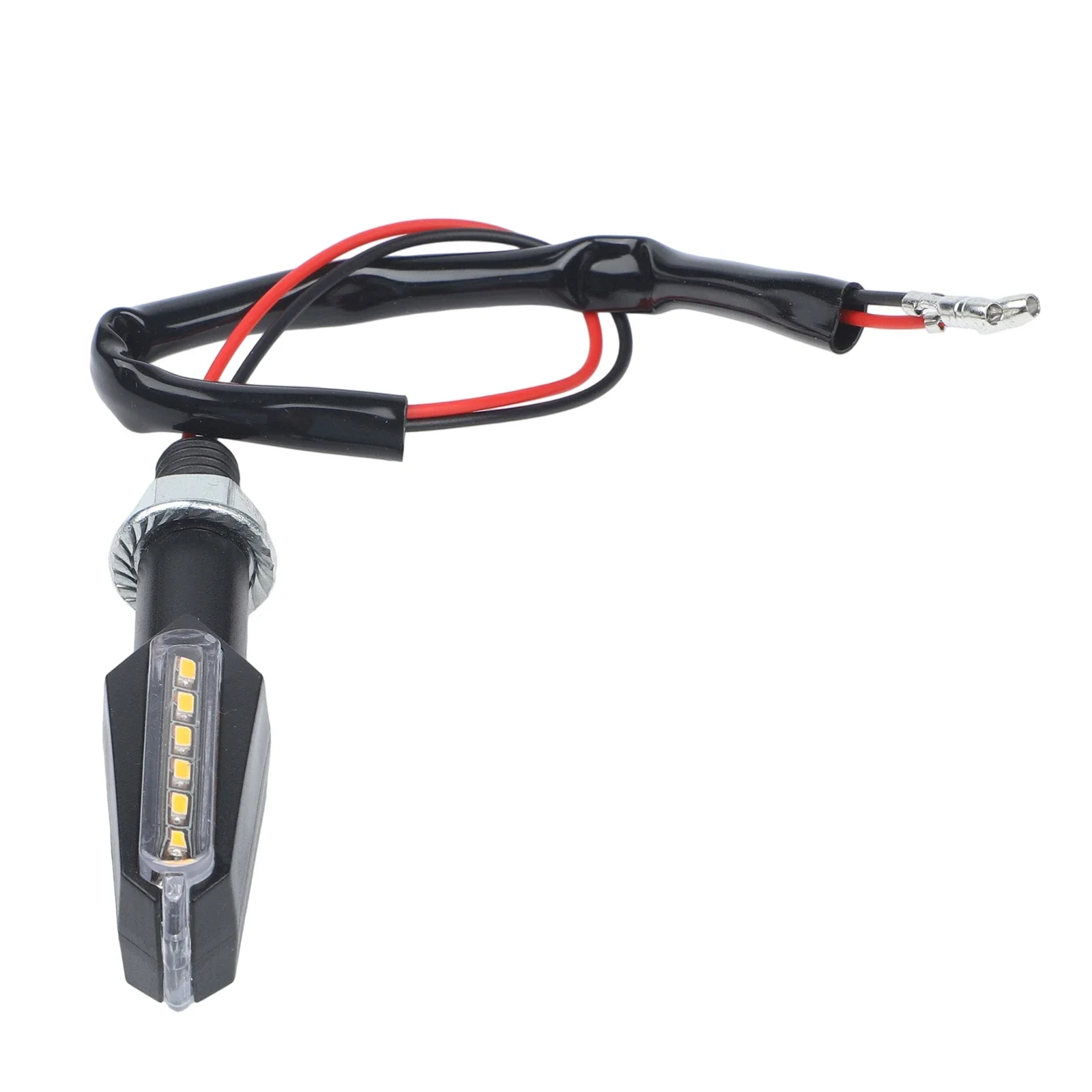 Plastic Motorcycle LED Turn Signal Lights With Two Sided Directional Indicators Optimized For Front Vehicle Installation