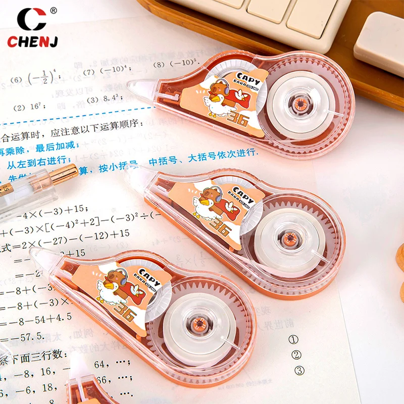 Cartoon Durable Capybara Correction Tape Portable Large Capacity Correction Tape Cute School Supplies Student Stationery Gifts