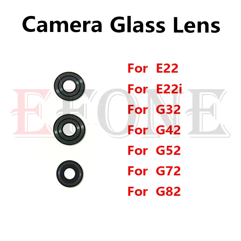 

1 комплект для Motorola Moto E22 E22i G32 G42 G52 G72 G82 задняя камера стеклянная крышка объектива с Ahesive стикер