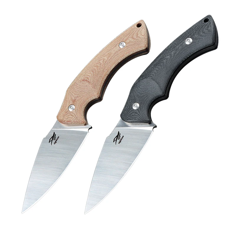 Outdoor Knife Fixed Blade Knife EDC Knife Tactical Knife Multi Tool Survival Knife Hunting Knife Self Defense Linen handle