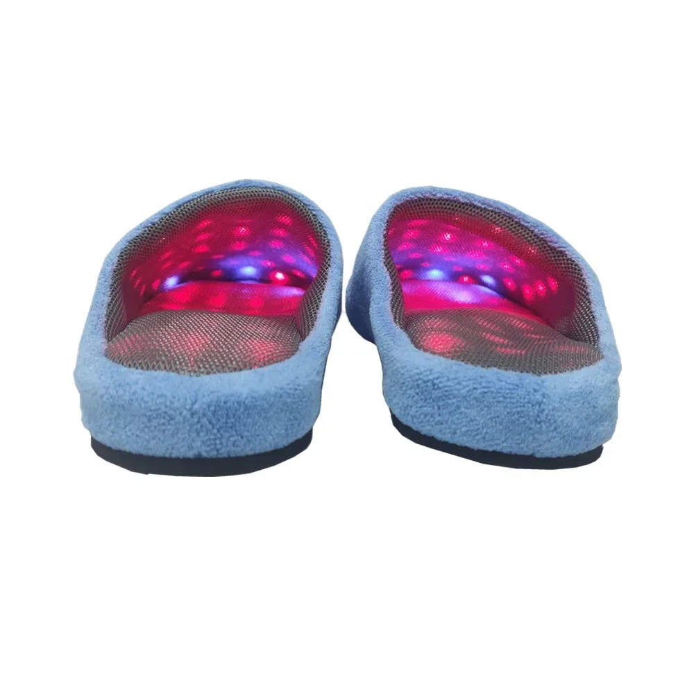 New Arrival Rechargeable Red and Infrared Red Light Therapy Slippers for Foot Treatment wearable shoes Home use