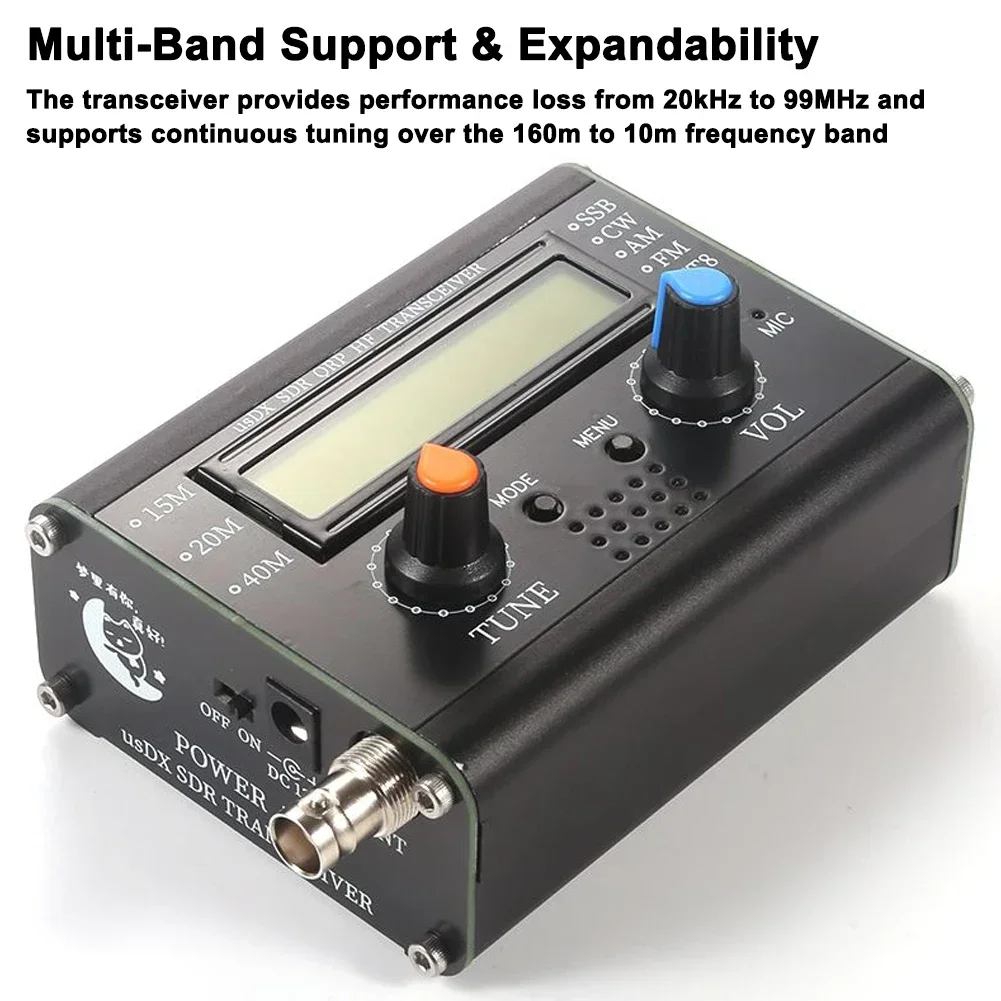 L For 5W UsDX SDR QRP Transceiver QCX-SSB To SSB 3-Band All Mode High Frequency Transceiver With Handheld Microphone