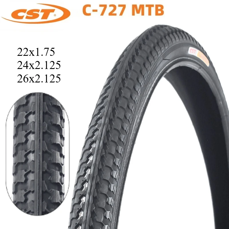 CST C-727 22x1.75, 24/26x2.125 MOUNTAIN BICYCLE TIRE KIDS BIKE TYRE C727 57-507